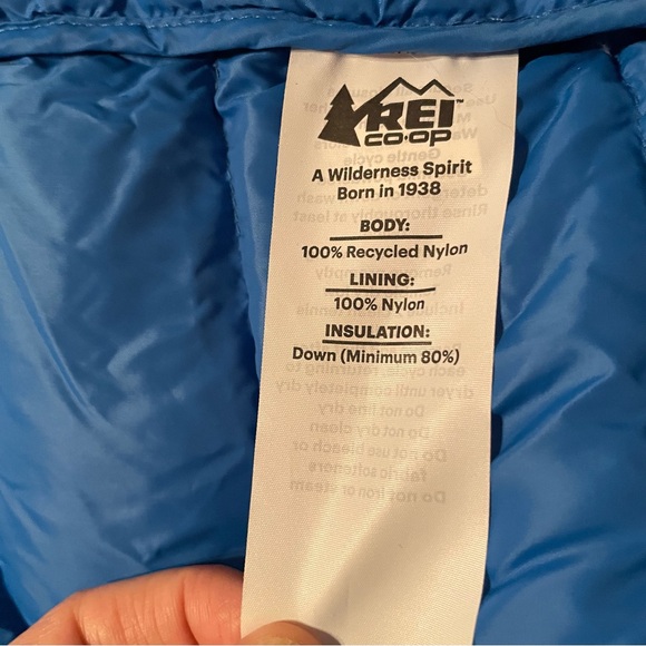 REI Co-Op Women’s Women's Puffer 650 Fill Down Jacket size Small Blue Warm! - Picture 9 of 11